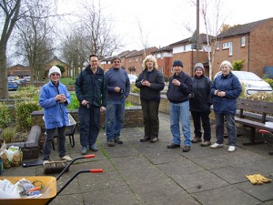 Our volunteers enjoying a well earned break!