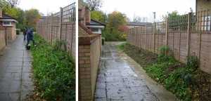 The link between Kepwick and Capian Walk, during and after our project work – a start, but still much work to do